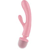 SATISFYER - TRIPLE LOVER MASAJEADOR VIBRADOR RABBIT ROSA - Sensuana.es