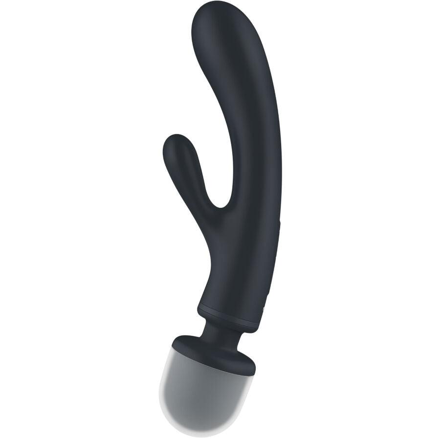 SATISFYER - TRIPLE LOVER MASAJEADOR VIBRADOR RABBIT ROSA - Sensuana.es