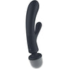 SATISFYER - TRIPLE LOVER MASAJEADOR VIBRADOR RABBIT ROSA - Sensuana.es