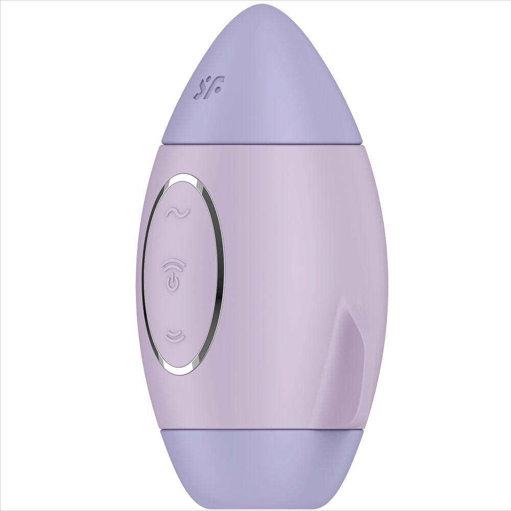 SATISFYER - MISSION CONTROL LILA VIBRADOR PEQUEÑO DE DOBLE IMPULSO - Sensuana.es