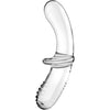 SATISFYER - DOUBLE CRYSTAL DILDO TRANSPARENTE - Sensuana.es