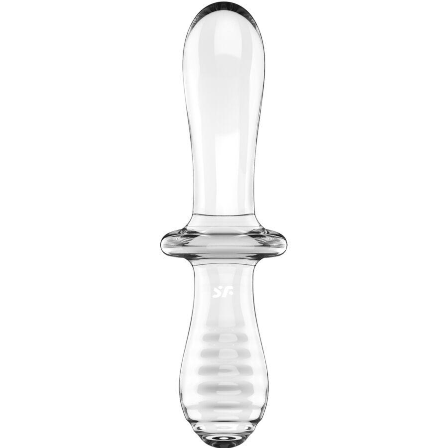 SATISFYER - DOUBLE CRYSTAL DILDO TRANSPARENTE - Sensuana.es