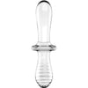 SATISFYER - DOUBLE CRYSTAL DILDO TRANSPARENTE - Sensuana.es