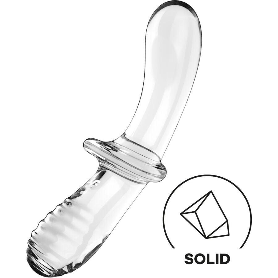 SATISFYER - DOUBLE CRYSTAL DILDO TRANSPARENTE - Sensuana.es