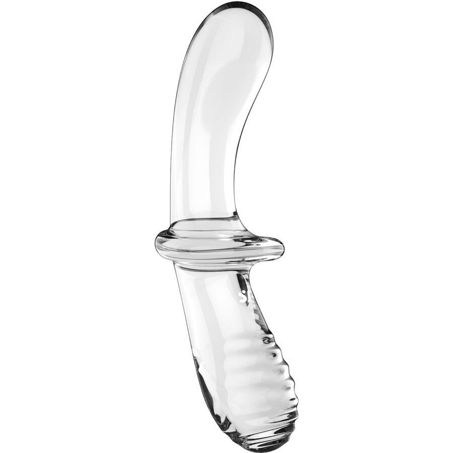 SATISFYER - DOUBLE CRYSTAL DILDO TRANSPARENTE - Sensuana.es