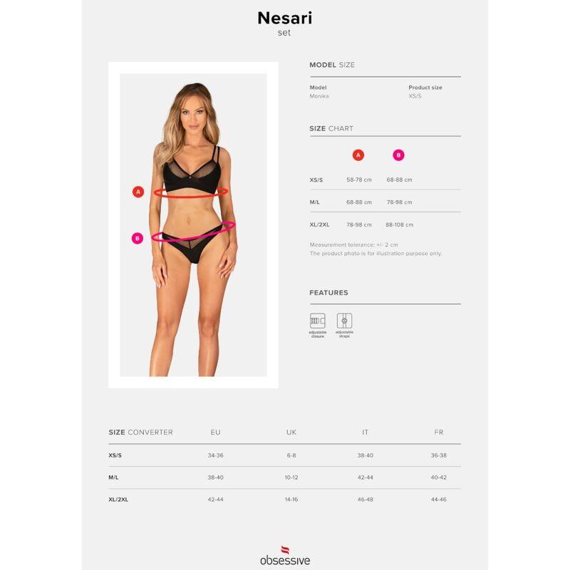 OBSESSIVE - NESARI SET DOS PIEZAS XS/S - Sensuana.es