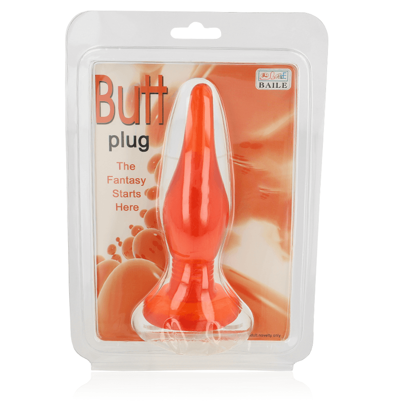 BAILE - PLUG ANAL TACTO SUAVE ROJO 14.2 CM - Sensuana.es