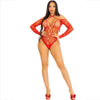 LEG AVENUE - BODY CROTCHLESS CON BRILLO ROJO - Sensuana.es