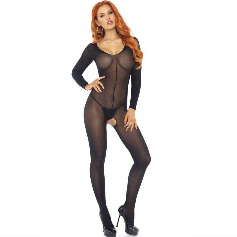 LEG AVENUE - BODYSTOCKING NEGRO MANGA LARGA - Sensuana.es