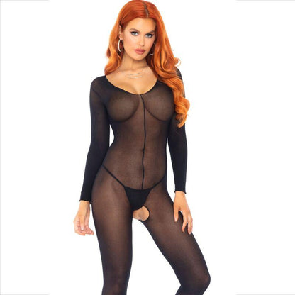 LEG AVENUE - BODYSTOCKING NEGRO MANGA LARGA - Sensuana.es