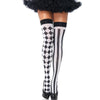 LEG AVENUE - CALCETINES ALTOS ARLEQUIN NEGRO/BLANCO - Sensuana.es