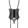 PASSION - MARINA CORSET & TANGA NEGRO S/M - Sensuana.es