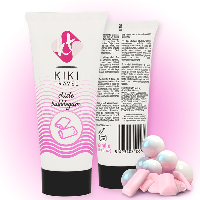 KIKÍ TRAVEL - LUBRICANTE SABOR A CHICLE 50 ML - Sensuana.es