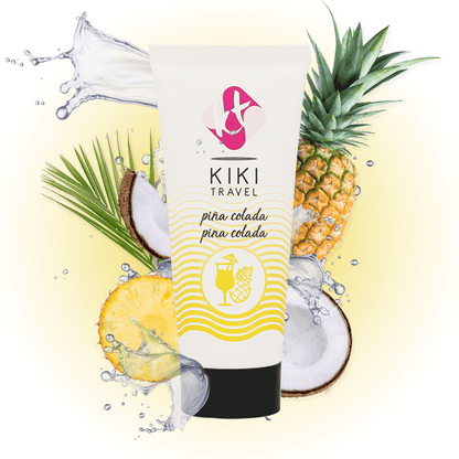 KIKÍ TRAVEL - LUBRICANTE SABOR A PIÑA COLADA 50 ML - Sensuana.es