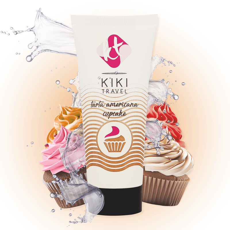 KIKÍ TRAVEL - GEL DESLIZANTE SABOR A TARTA AMERICANA CUPCAKE 50 ML - Sensuana.es