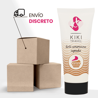 KIKÍ TRAVEL - GEL DESLIZANTE SABOR A TARTA AMERICANA CUPCAKE 50 ML - Sensuana.es