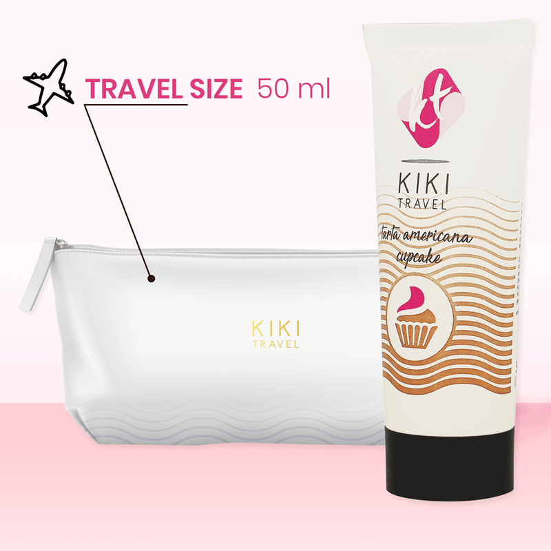 KIKÍ TRAVEL - GEL DESLIZANTE SABOR A TARTA AMERICANA CUPCAKE 50 ML - Sensuana.es