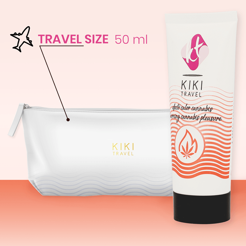 KIKÍ TRAVEL - GEL DESLIZANTE SABOR A CANNABIS EFECTO CALOR INTENSO 50 ML - Sensuana.es