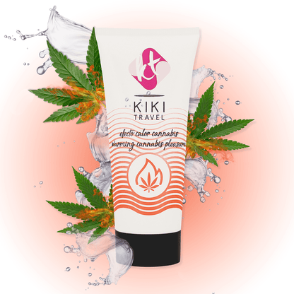 KIKÍ TRAVEL - GEL DESLIZANTE SABOR A CANNABIS EFECTO CALOR INTENSO 50 ML - Sensuana.es