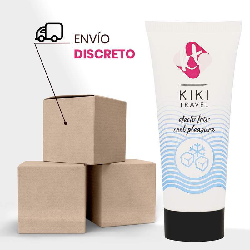 KIKÍ TRAVEL - GEL DESLIZANTE EFECTO FRÍO INTENSIFICADOR 50 ML - Sensuana.es