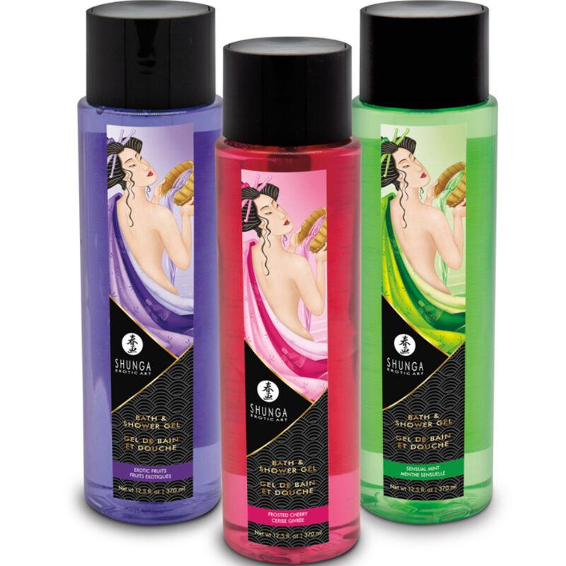 SHUNGA - GEL DE BAÑO & DUCHA MENTA 370 ML - Sensuana.es