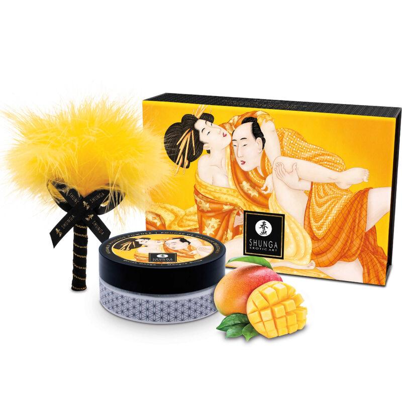 SHUNGA - KIT POLVOS DE MASAJE COMESTIBLE MANGO - Sensuana.es