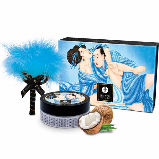 SHUNGA - KIT POLVOS DE MASAJE COMESTIBLE COCO - Sensuana.es