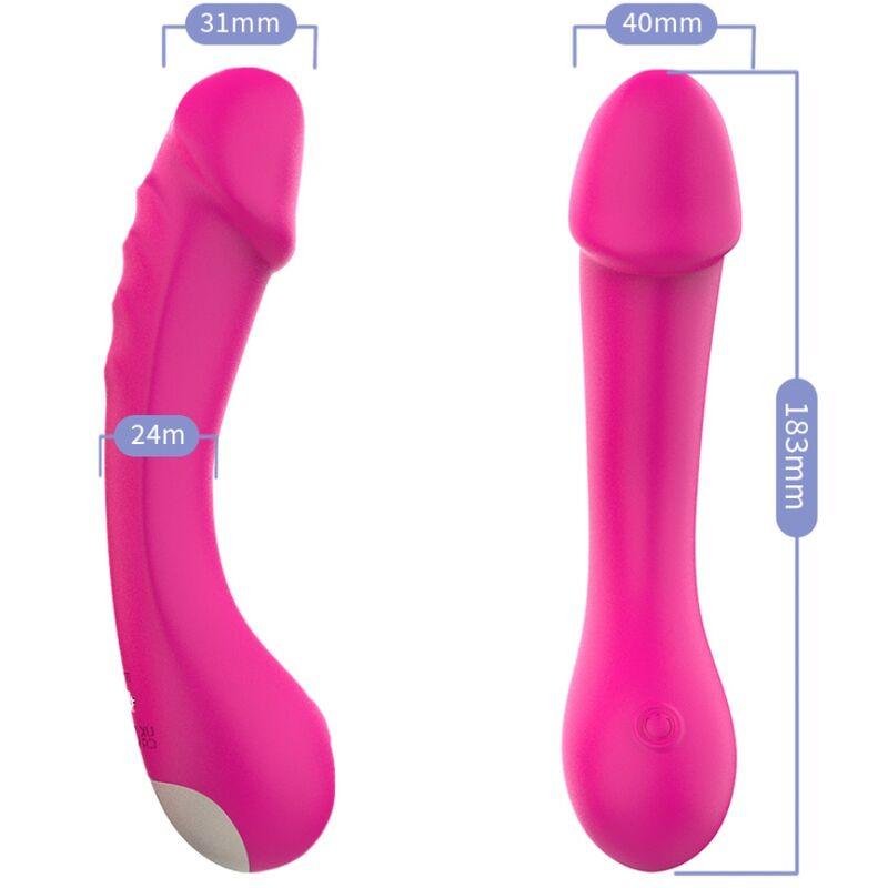 ARMONY - DILDO VIBRADOR PUNTO G SILICONA FUCSIA - Sensuana.es