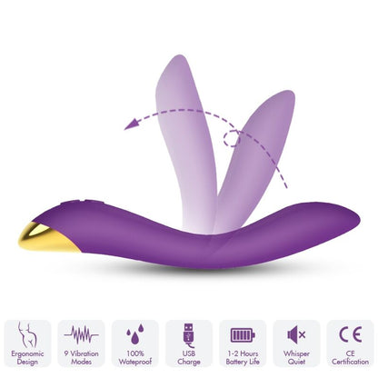 ARMONY - FLAMINGO VIBRADOR MULTIPOSICION VIOLETA - Sensuana.es