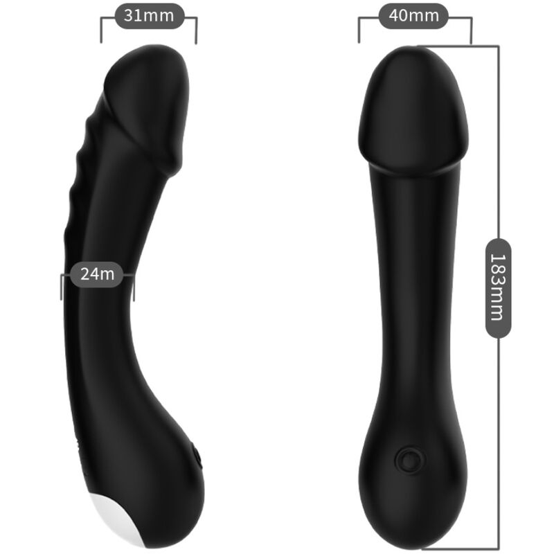 ARMONY - DILDO VIBRADOR PUNTO G SILICONA NEGRO - Sensuana.es