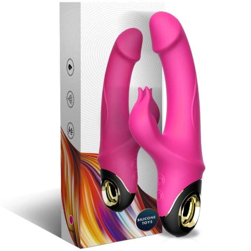 ARMONY - METEROR DILDO VIBRADOR RABBIT ROTADOR FUCSIA - Sensuana.es