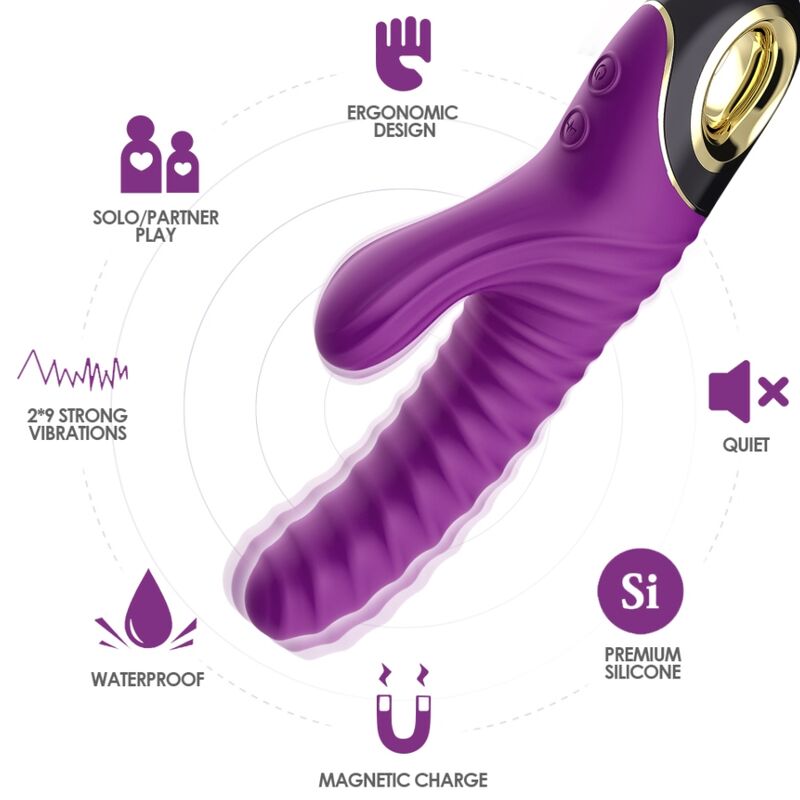 ARMONY - ETERNITY VIBRADOR SILICONA VIOLETA - Sensuana.es