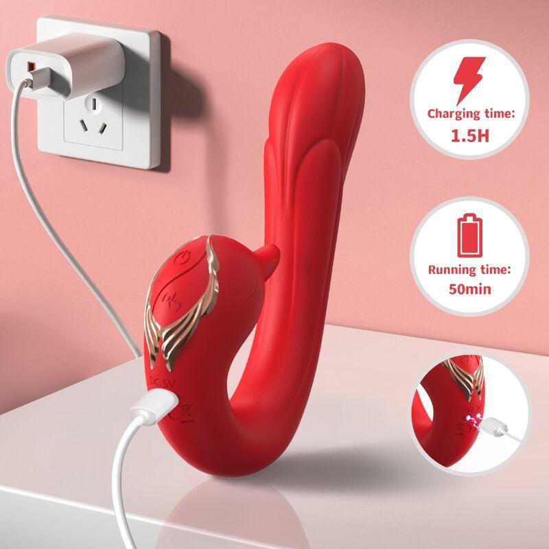 ARMONY - DELFIN VIBRADOR MULTIPOSICION & EFECTO CALOR ROJO - Sensuana.es