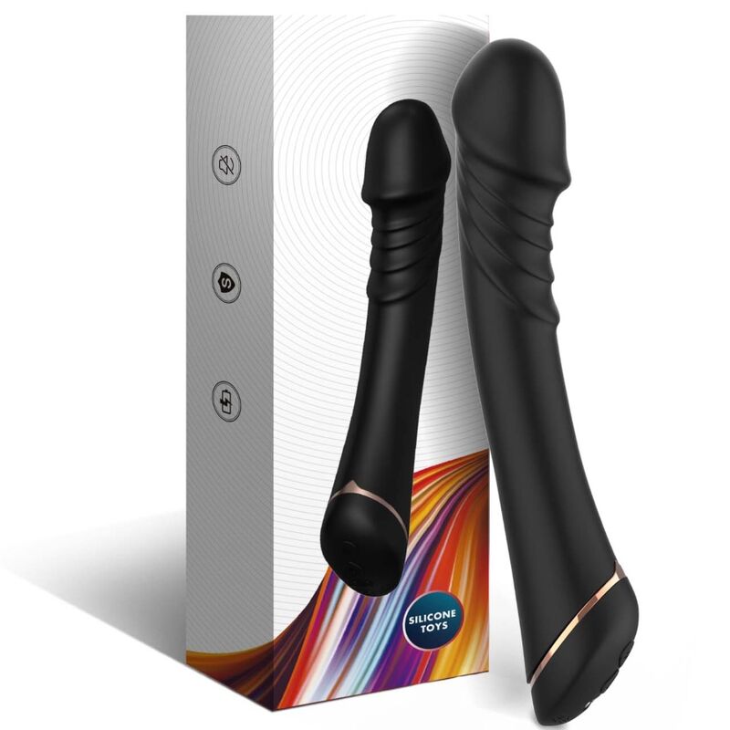 ARMONY - DILDO VIBRADOR SILICONA NEGRO - Sensuana.es