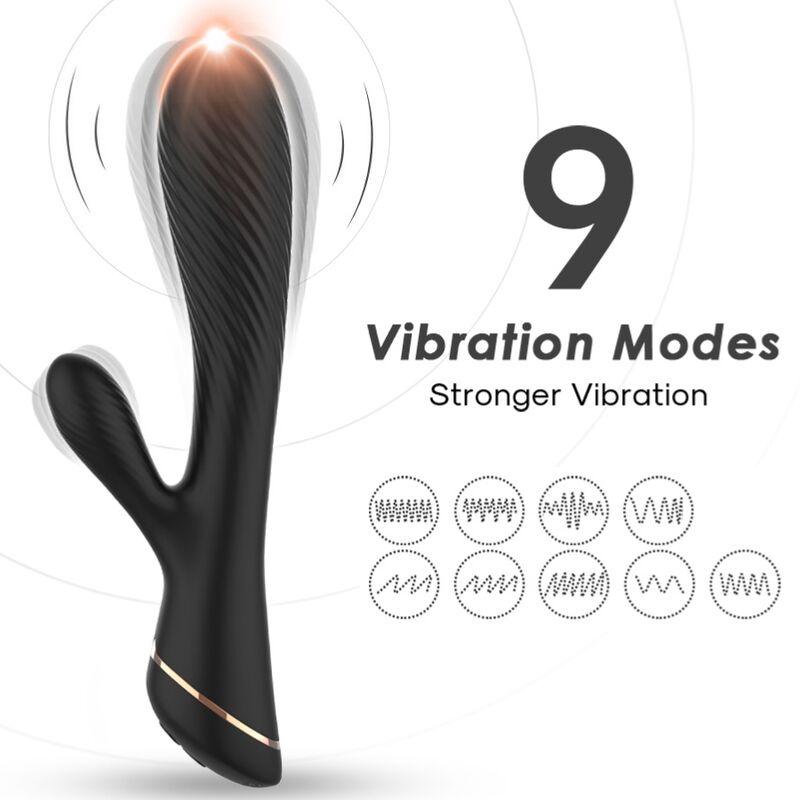 ARMONY - VIBRADOR RABBIT SILICONA NEGRO - Sensuana.es