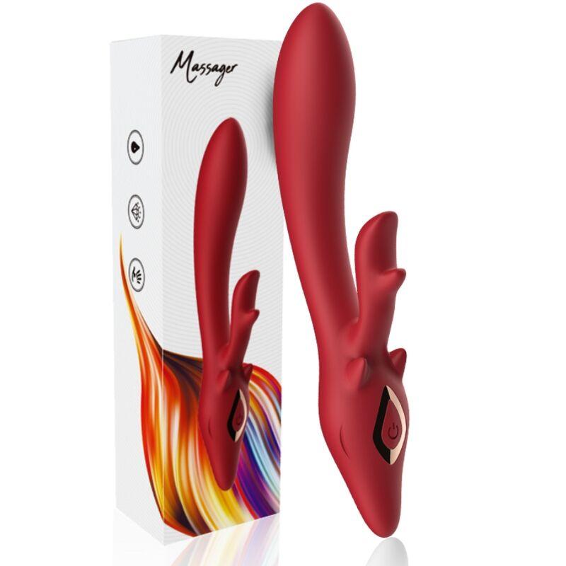 ARMONY - ELK VIBRADOR RABBIT CURVO RED - Sensuana.es