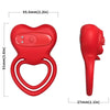 ARMONY - ANILLO VIBRADOR CORAZÓN ROJO - Sensuana.es