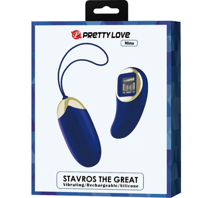 PRETTY LOVE - MINA HUEVO VIBRADOR CONTROL REMOTO AZUL - Sensuana.es