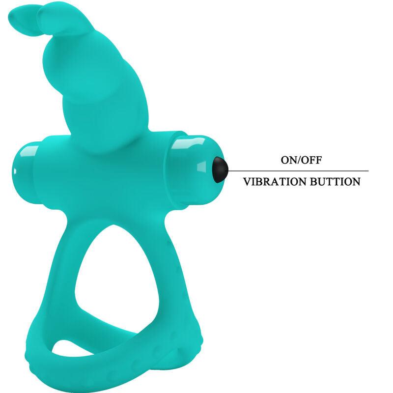 PRETTY LOVE - FIGGY ANILLO VIBRADOR RABBIT VERDE - Sensuana.es