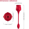 ARMONY - ROSA SUCCIONADOR DE CLITORIS & VIBRADOR 10 MODOS ROJO - Sensuana.es