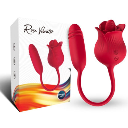 ARMONY - ROSELIP ESTIMULADOR CLITORIS CON LENGUA 10 MODOS & VIBRADOR ROJO - Sensuana.es