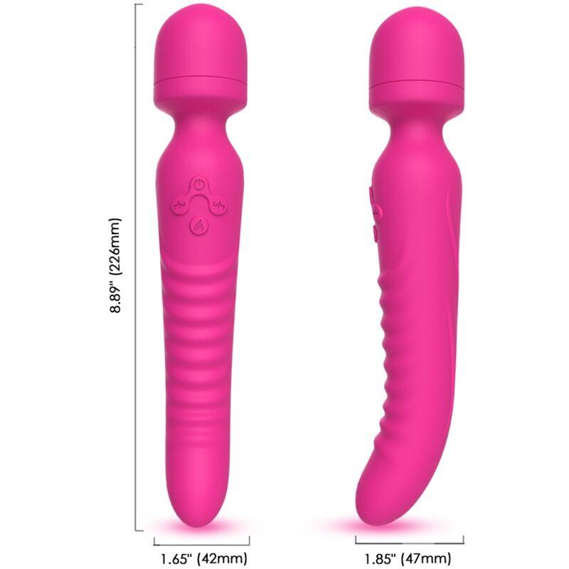 ARMONY - MISSION MASAJEADOR & VIBRADOR EFECTO CALOR FUCSIA - Sensuana.es