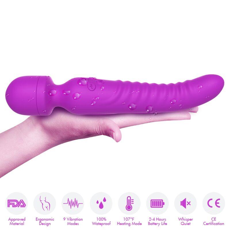 ARMONY - MISSION MASAJEADOR & VIBRADOR EFECTO CALOR VIOLETA - Sensuana.es