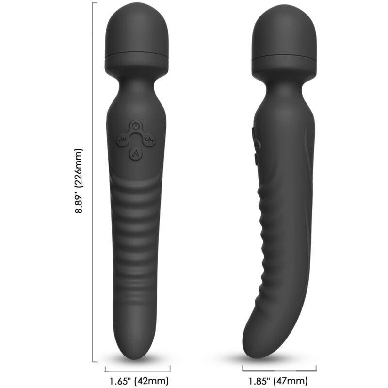 ARMONY - MISSION MASAJEADOR & VIBRADOR EFECTO CALOR NEGRO - Sensuana.es