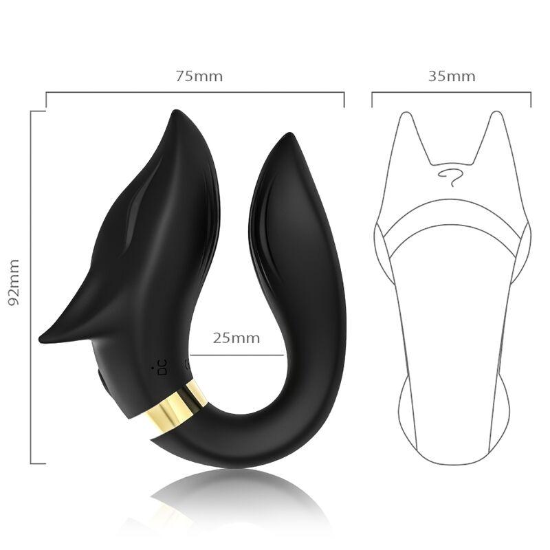 ARMONY - FOX VIBRADOR PAREJAS CONTROL REMOTO NEGRO - Sensuana.es