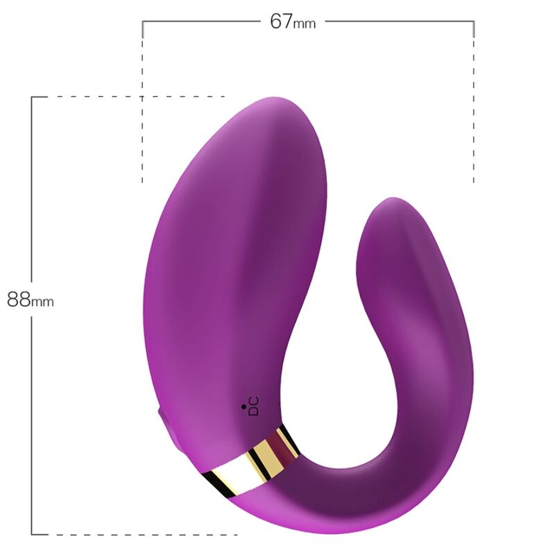 ARMONY - CRESCENT VIBRADOR PAREJA CONTROL REMOTO VIOLETA - Sensuana.es