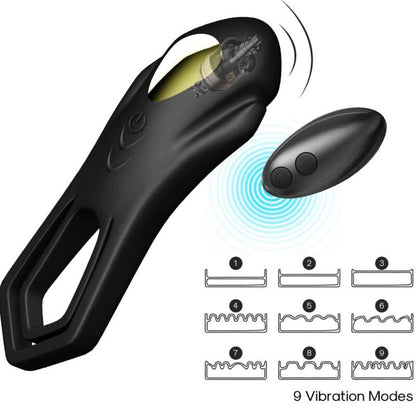 ARMONY - ROADSTER ANILLO VIBRADOR DOBLE CONTROL REMOTO NEGRO - Sensuana.es