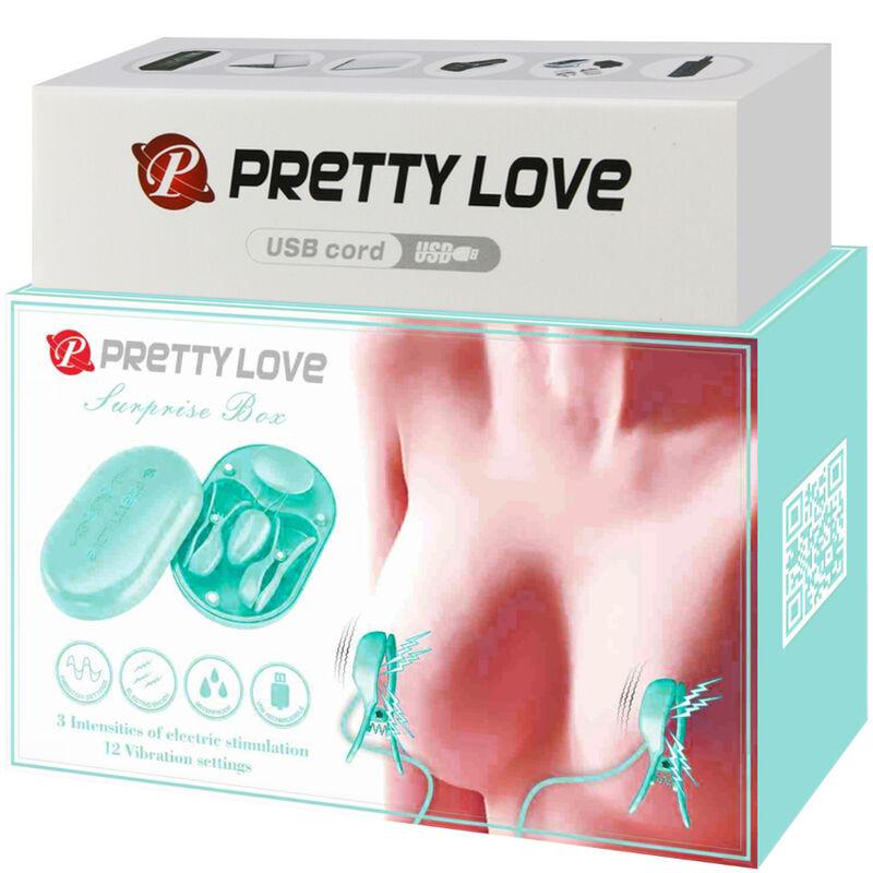 PRETTY LOVE - SURPRISE BOX PINZAS ELECTRO ESTIMULACION AZUL - Sensuana.es