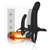 ARMONY - DILDO CON ANILLO & VIBRADOR CONTROL REMOTO NEGRO - Sensuana.es