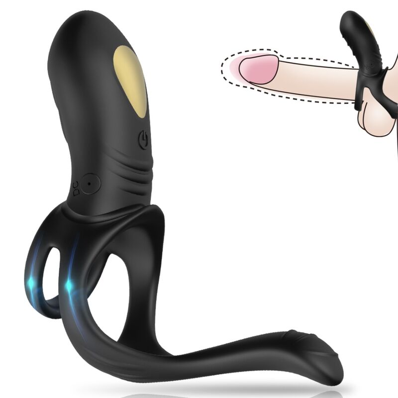 ARMONY - JOY JUMPER ANILLO VIBRADOR PAREJAS & PLUG ANAL CONTROL REMOTO NEGRO - Sensuana.es